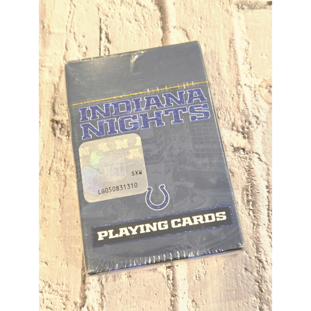 NFL Indiana Nights, Colts, Playing Cards, New Sealed In Package